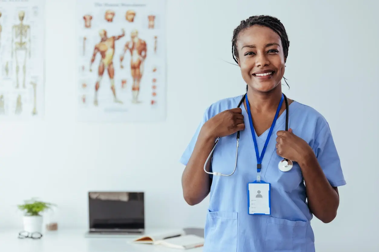 Healthcare professionals discussing service growth